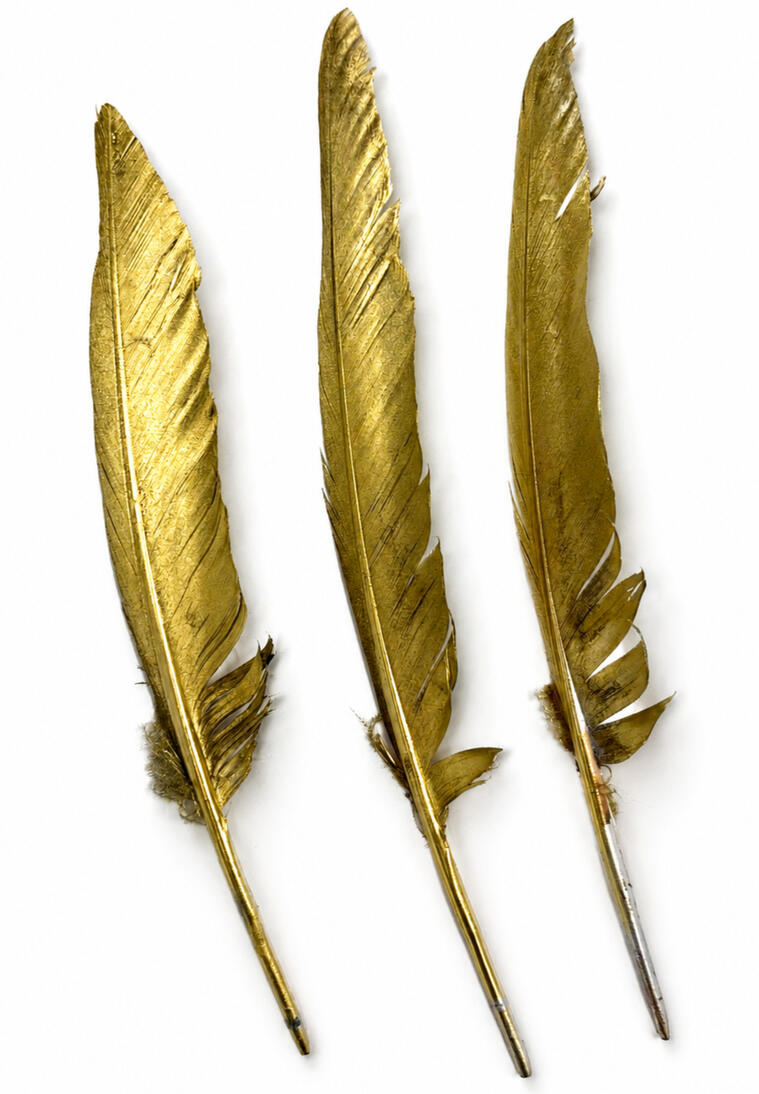 metal coated goose feathers metal coated goose feathers